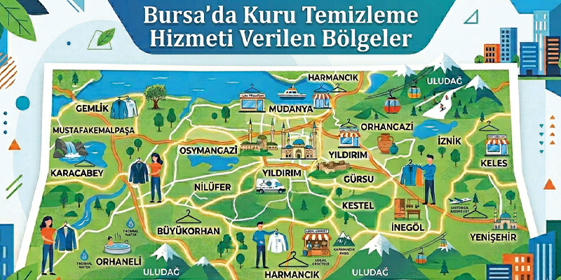 Kuru temizleme hizmeti Bursa ilçeleri