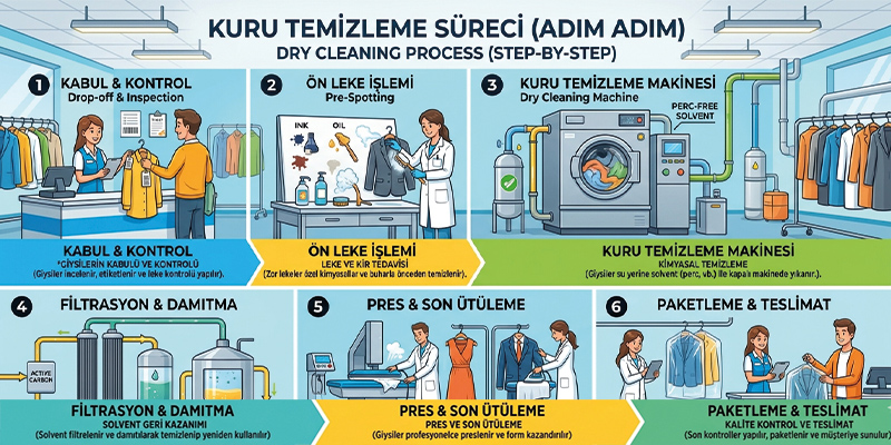 Ankara Kuru Temizleme İşlem Süreci Ankara'da Kuru Temizleme Süreci